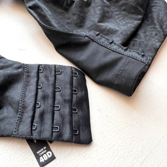 Torrid Black Simply Spacer Lightly Lined Lace 360° Back Smoothing Bra 48 D - Picture 5 of 9